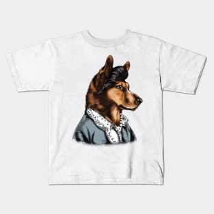 The 70s Rock Star Dog Kids T-Shirt